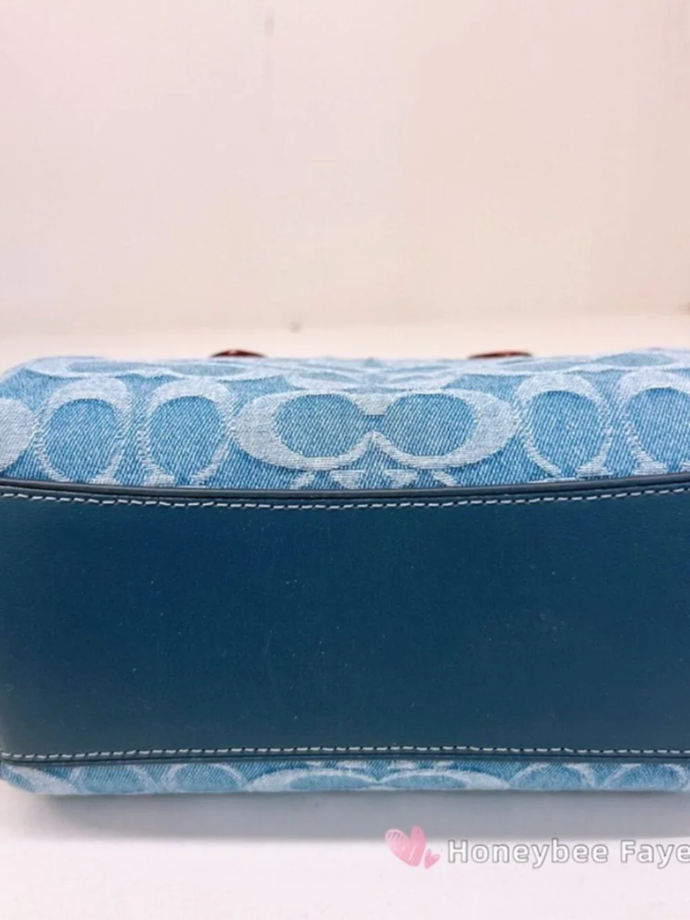 Mini Rowan Crossbody Bag In Signature Denim CDQ36 - Picture 4 of 11